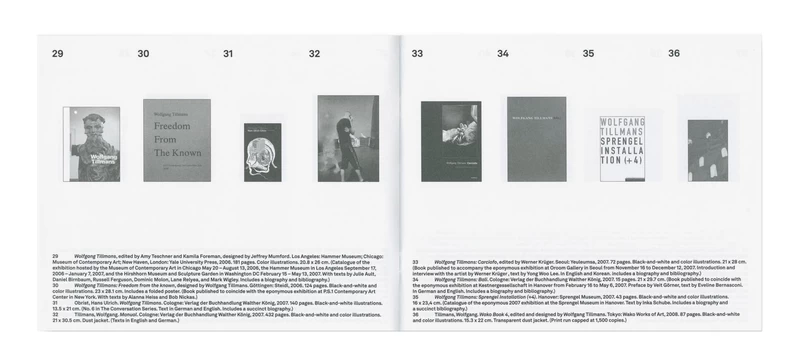 Inventory Wolfgang Tillmans Books 1995–2025 - ヴォルフガング