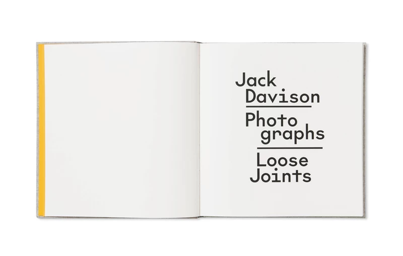 PHOTOGRAPHS - Jack DAVISON | shashasha - Photography & art in books