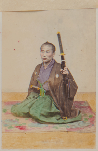 Shimooka Renjō, ‘Dai-shōnin no musume [illegible] (Girl of a wealthy merchant)’, c.1863-70.