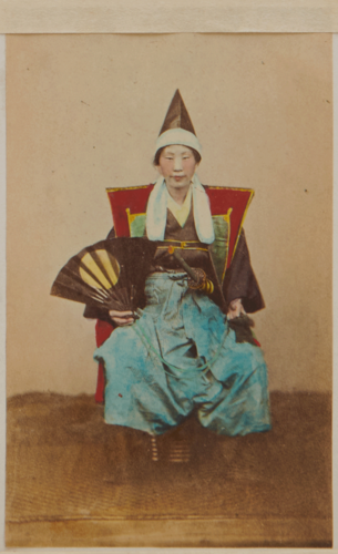 Shimooka Renjō, ‘Meikusa (Female Warrior)’/ ‘A female warrior - during the late insurrection many of these might have been seen fighting on both sides’, c.1863-70.