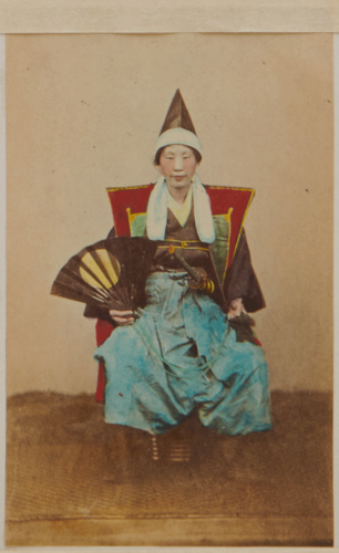 Shimooka Renjō, ‘Meikusa (Female Warrior)’/ ‘A female warrior - during the late insurrection many of these might have been seen fighting on both sides’, c.1863-70.