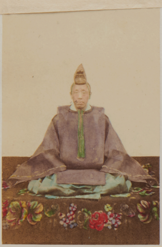 Unidentified Photographer, ‘Dainagon (Chief Councillor of State)’/ ‘Next rank but one to the Mikado’, c.1863-70.