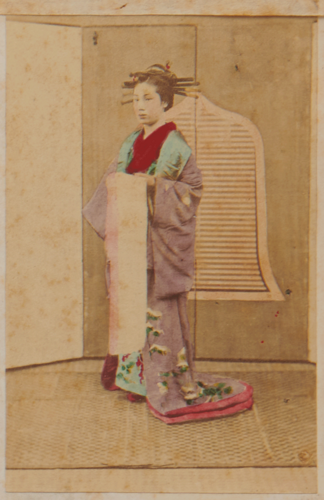 Shimooka Renjō, ‘Yoshiwara ichiban jorō (Number One Prostitute in Yoshiwara)’/ ‘Une belle du demi-monde’, c.1863-70.