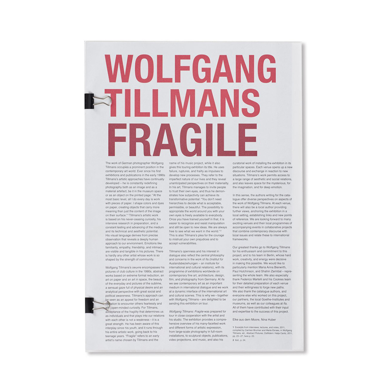 FRAGILE - ヴォルフガング・ティルマンス | shashasha 写々者