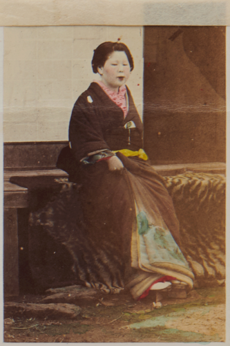 Shimooka Renjō, ‘Daimyō no musume (Daimyō’s girl/s)’/ ‘Daimio’s mistresses’, c.1863-70.